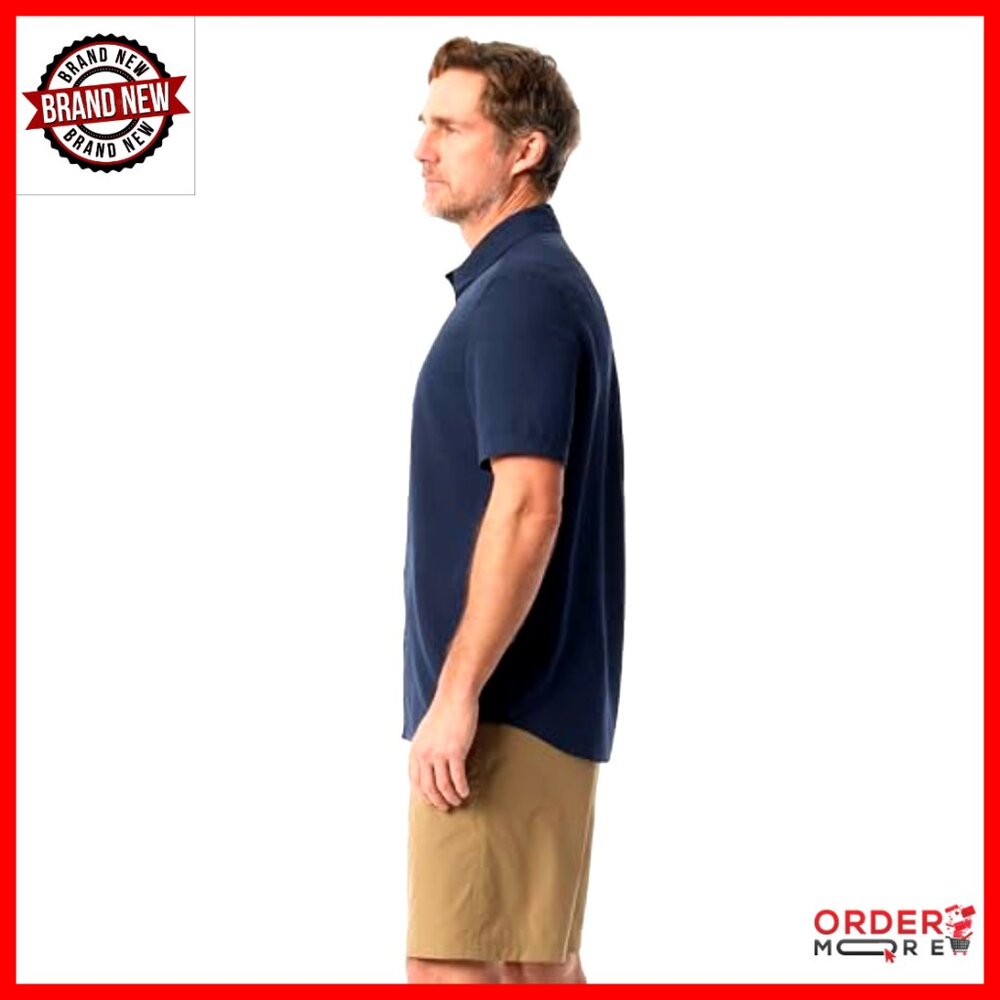 Men's Medium Uv Protection Polyester Button Down … - image 3